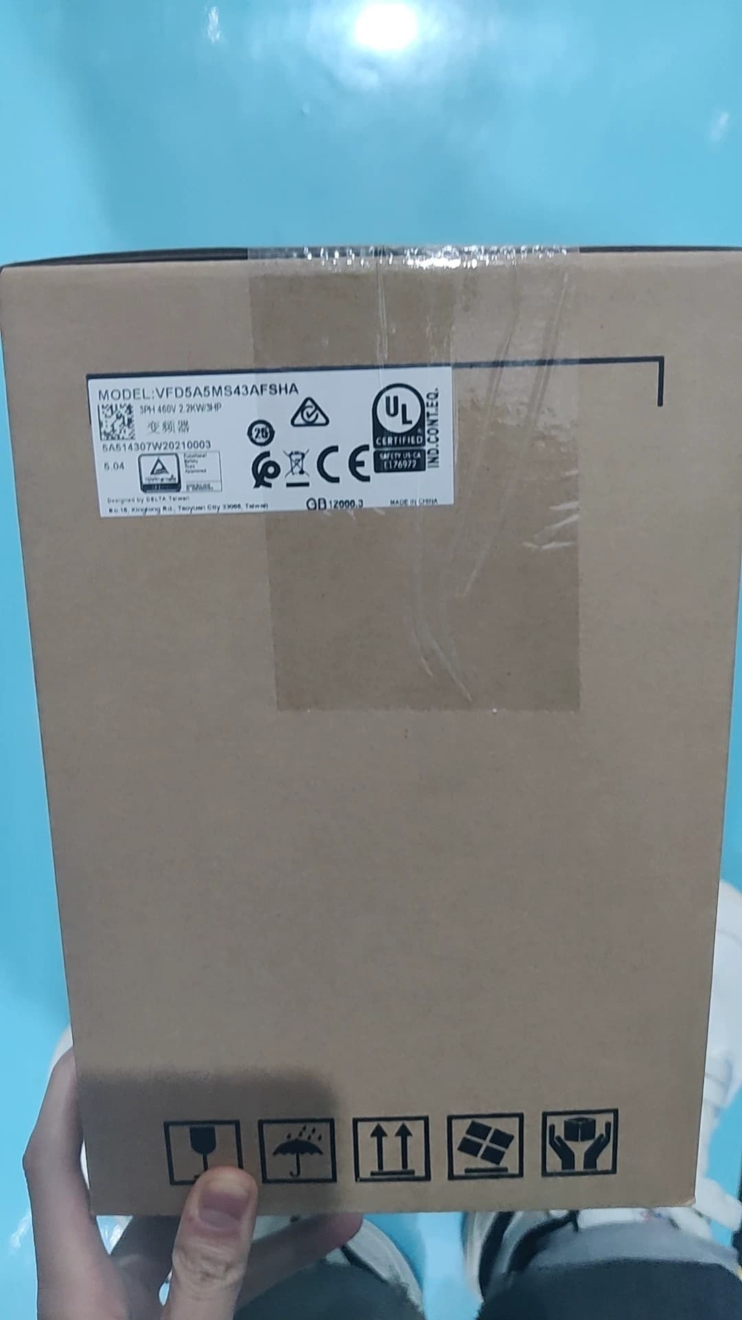 100% helt ny original og ægte Delta 380V 2,2KW VFD5A5MS43ANSAA Frekvensomformere Drive Servo Motor