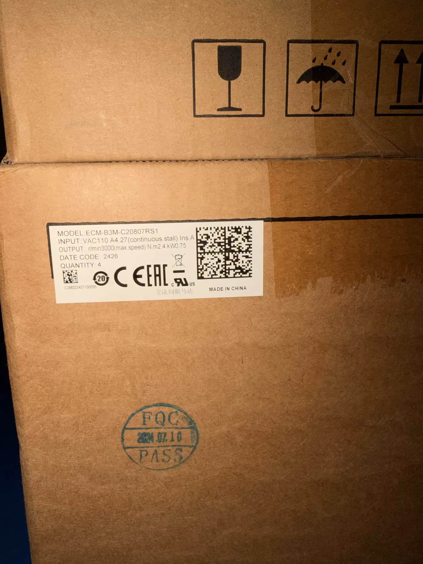 100% helt ny original og ægte Delta ECM-B3M-C20807RS1 Frekvensomformere Drive Servo Motor