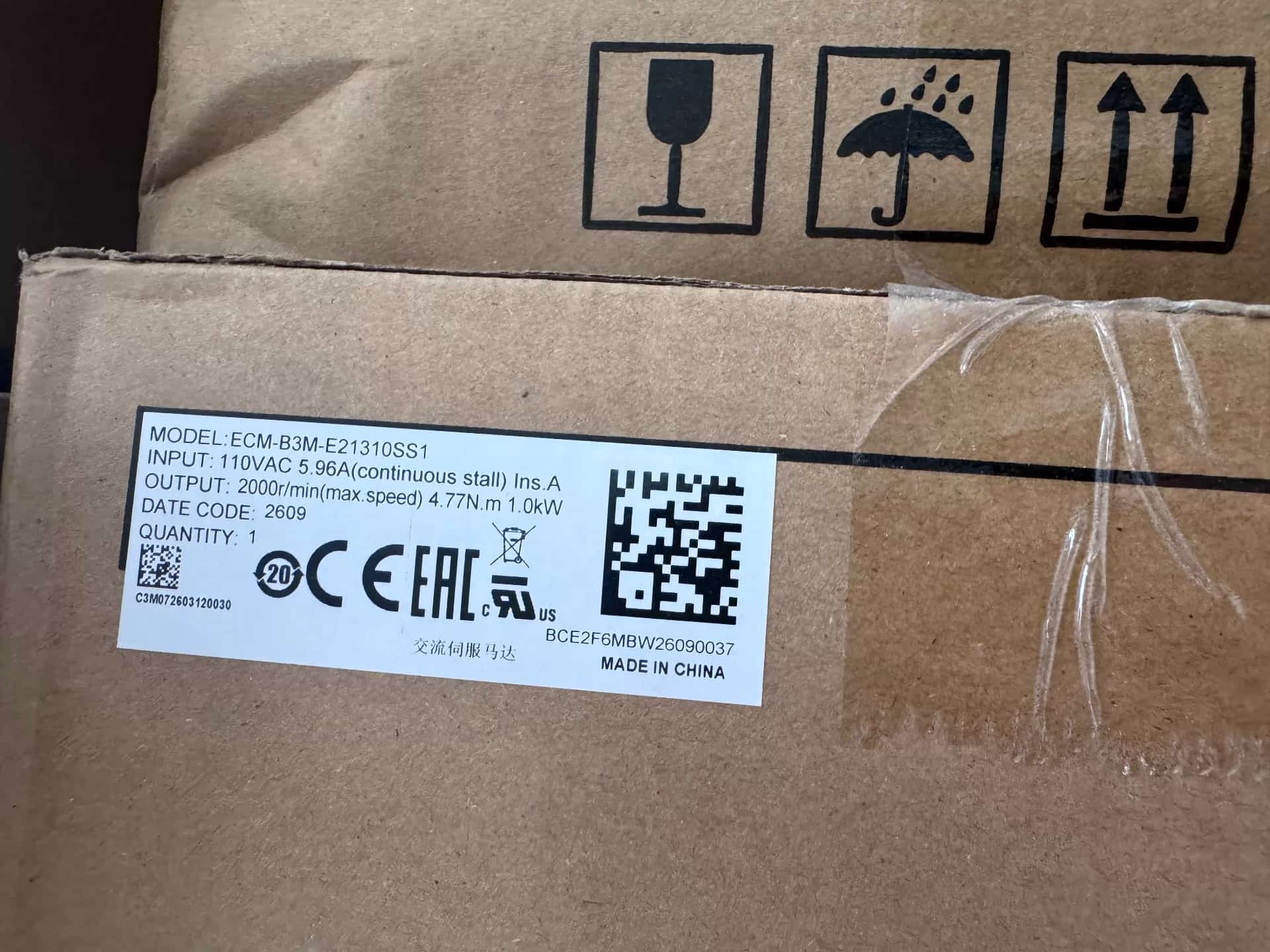 100% helt ny original og ægte Delta ECM-B3M-E21310SS1 Frekvensomformere Drive Servo Motor