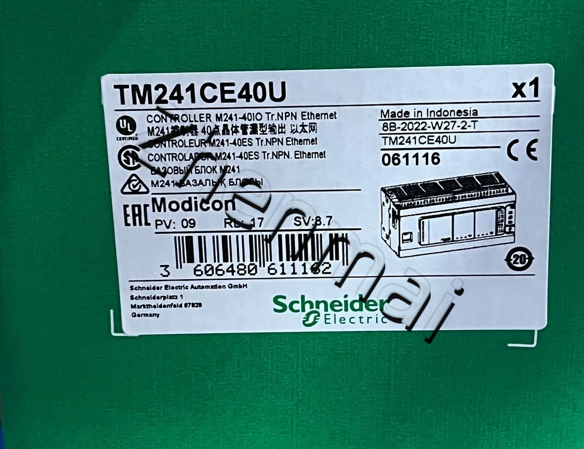 100% helt nye, originale og ægte Schneider TM241CE40U frekvensomformere, afbrydere, kontaktorer, beskyttelsesanordninger