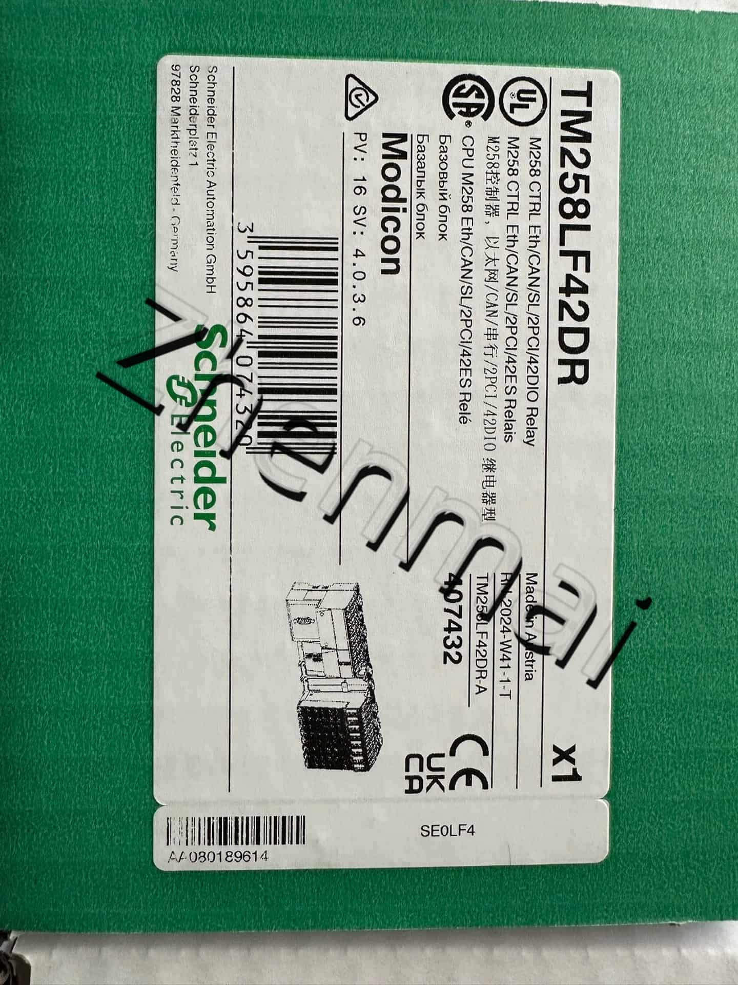 100% helt nye, originale og ægte Schneider TM258LF42DR Frekvensomformere, afbrydere, kontaktorer, beskyttelsesanordninger