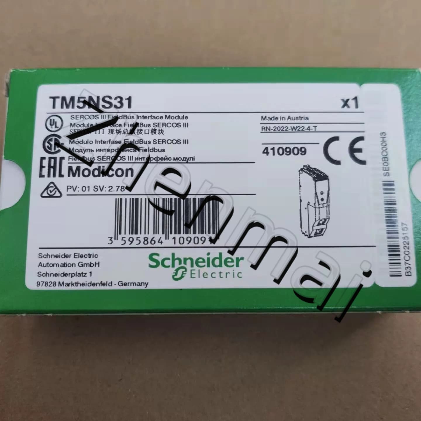 100% helt nye, originale og ægte Schneider TM5NS31 frekvensomformere, afbrydere, kontaktorer, beskyttelsesanordninger