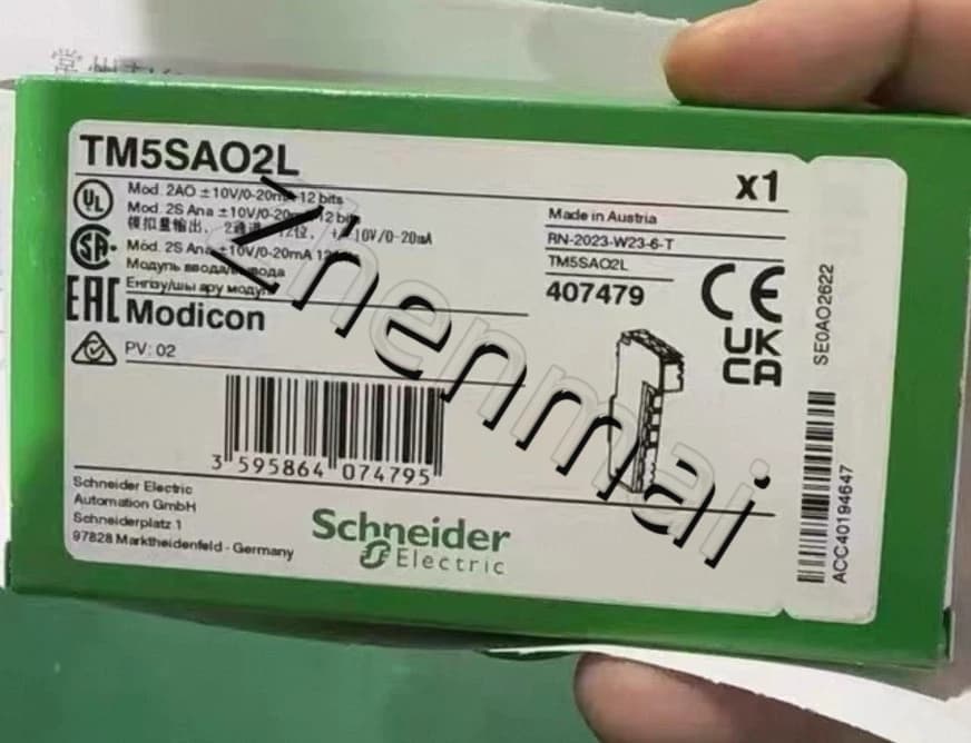 100% helt nye, originale og ægte Schneider TM5SAO2L frekvensomformere, afbrydere, kontaktorer, beskyttelsesanordninger