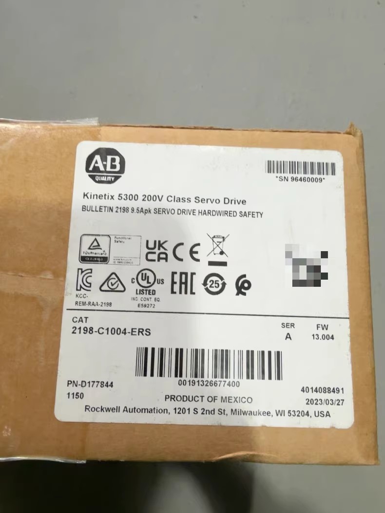 2198-C1004-ERS Kinetix 5300 Servo Drive, helt ny og ægte Hurtig levering