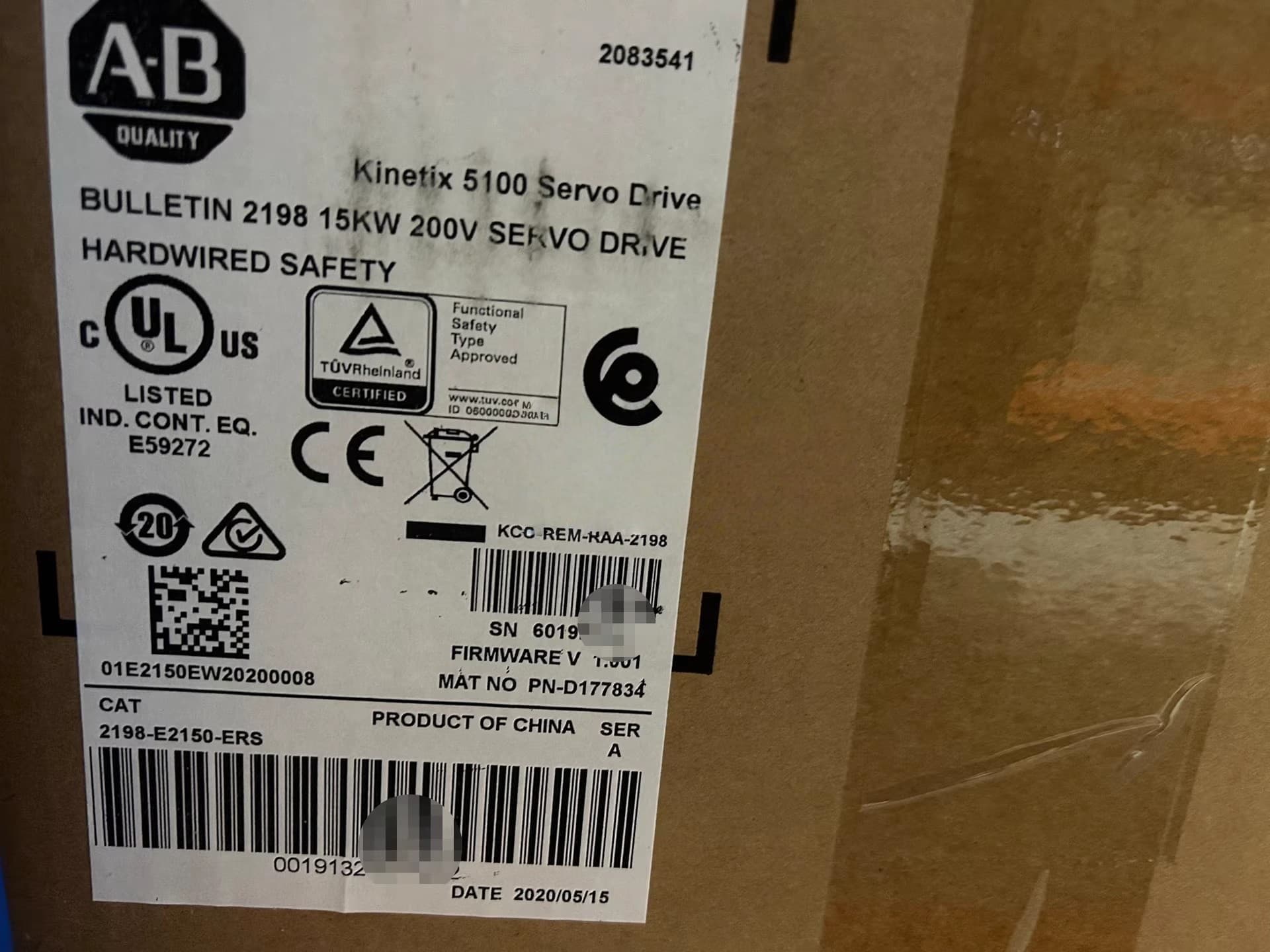 2198-E2150-ERS Kinetix 5100 servo, helt ny og ægte