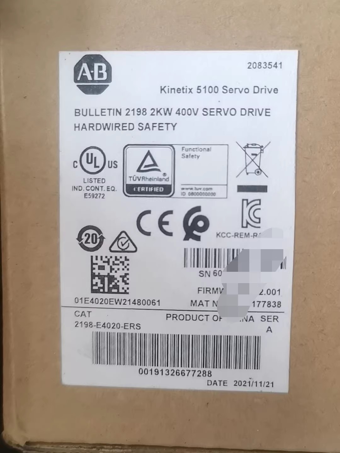 2198-E4020-ERS Kinetix 5100 servo, helt ny og ægte