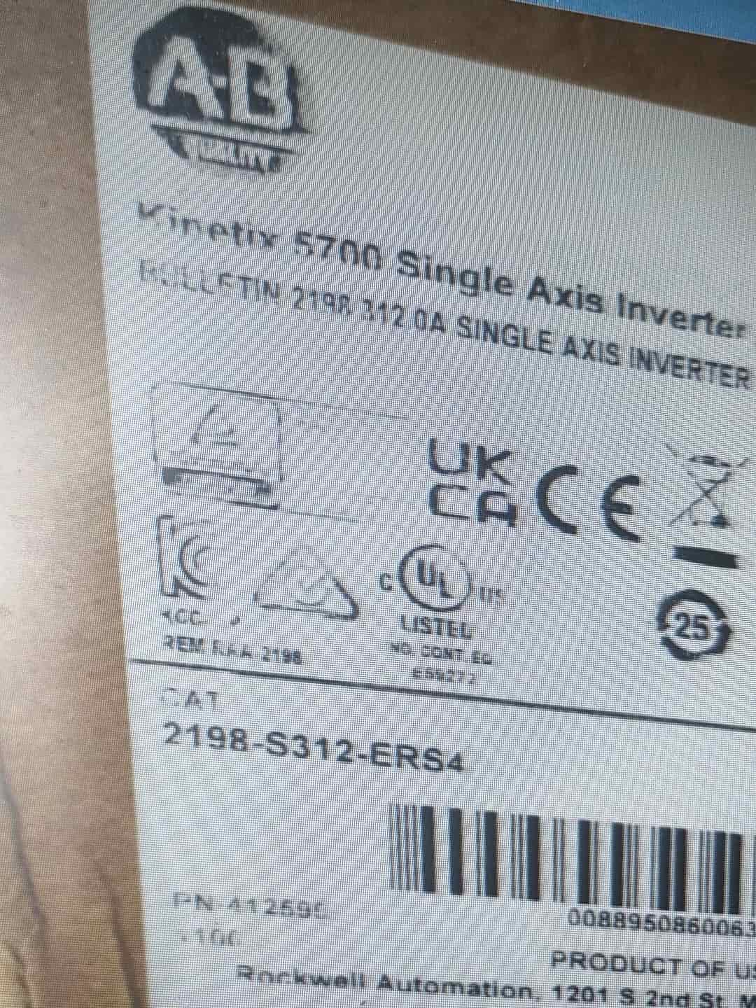 2198-S312-ERS4 Kinetix 5700 servo, helt ny og ægte