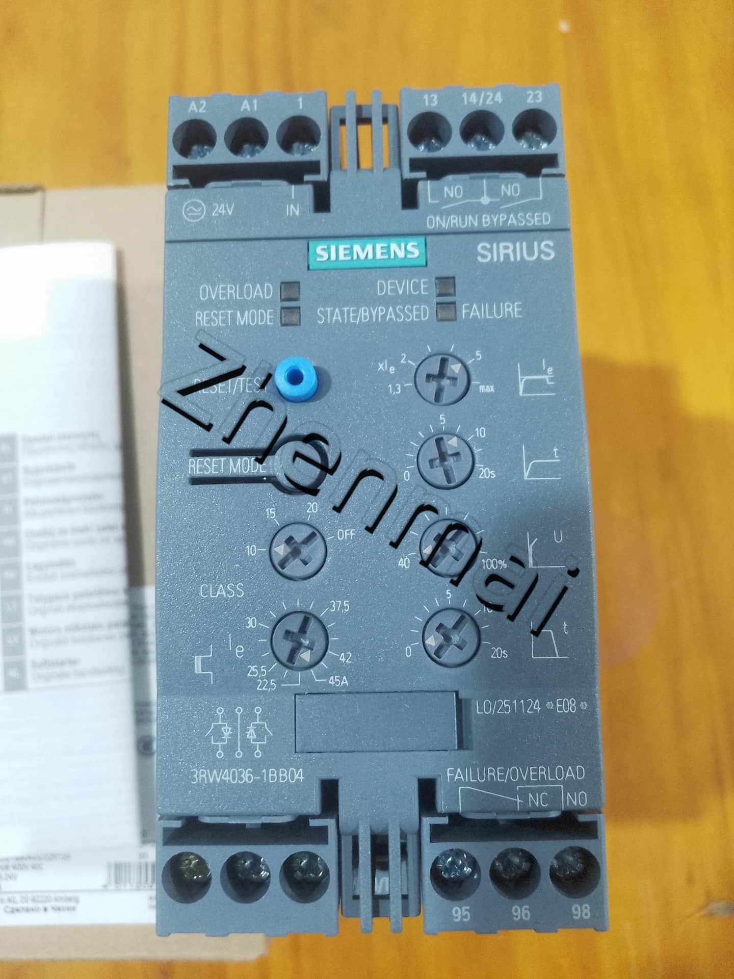 Splinterny, ægte, fabriksrettet Siemens 3RW4036-1BB04 Soft Starter SIRIUS SOFT STARTER