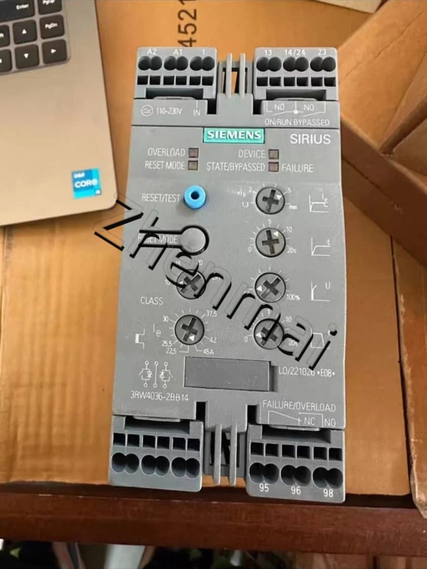 Splinterny, ægte, fabriksrettet Siemens 3RW4036-2BB14 Soft Starter SIRIUS SOFT STARTER