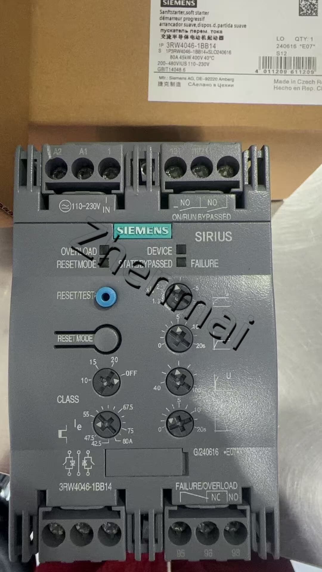 Splinterny, ægte, fabriks-direkte Siemens 3RW4046-1BB14 Soft Starter SIRIUS SOFT STARTER