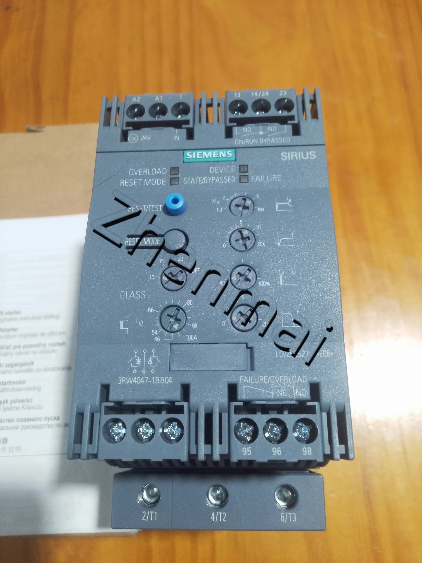 Splinterny, ægte, fabriksrettet Siemens 3RW4047-1BB04 Soft Starter SIRIUS SOFT STARTER