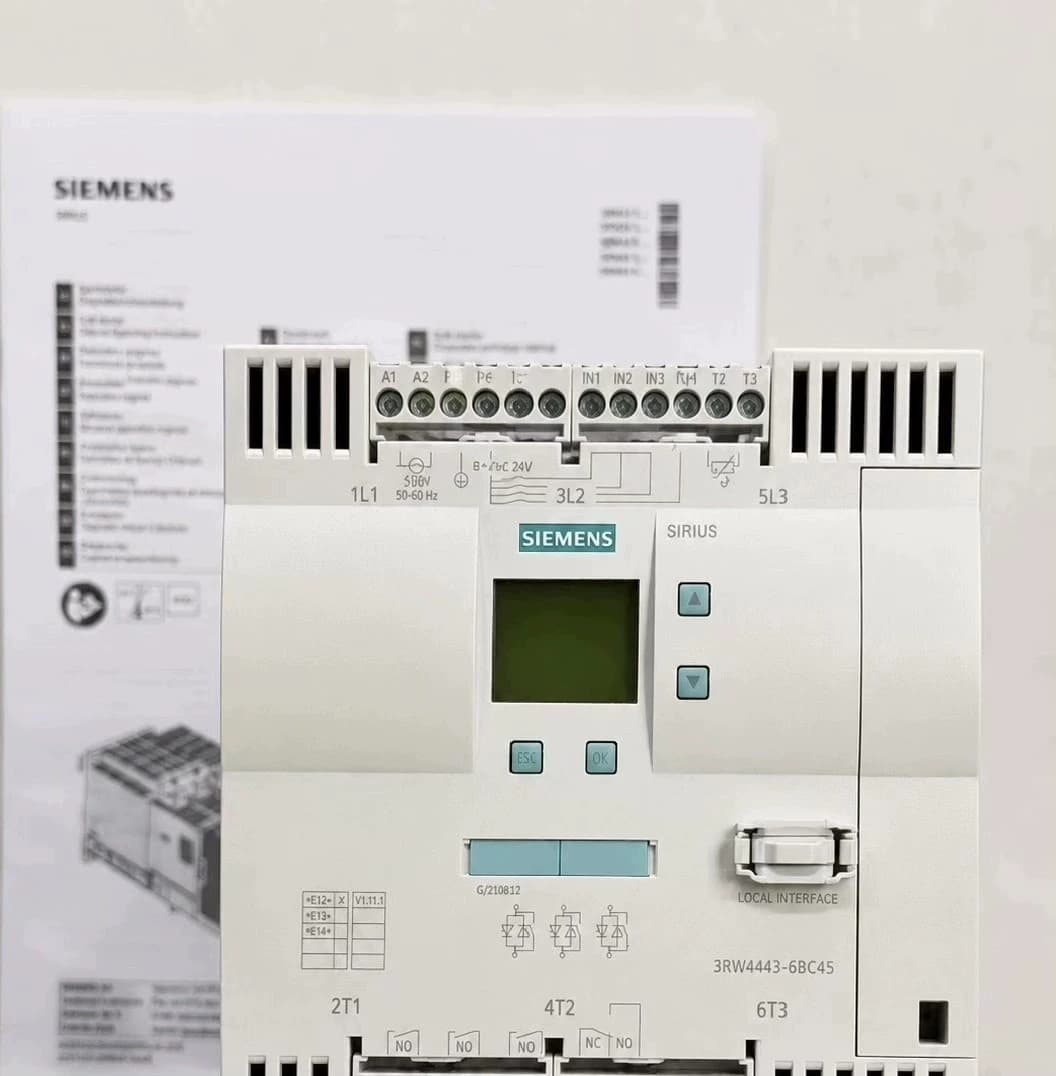 Splinterny, ægte, fabriks-direkte Siemens 3RW4456-6BC45 Soft Starter SIRIUS SOFT STARTER