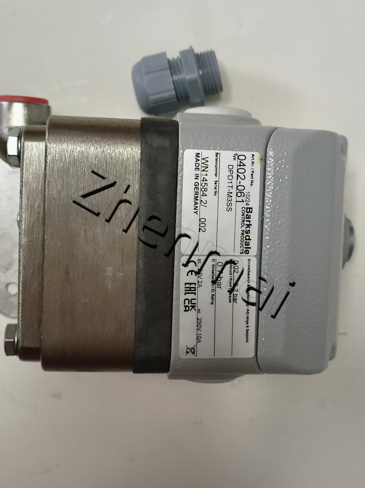 Splinterny original Barksdale 0402-061 DPD1T-M3SS Tryksensor Niveauafbryder Flowkontakt Trykafbryder Hurtig levering