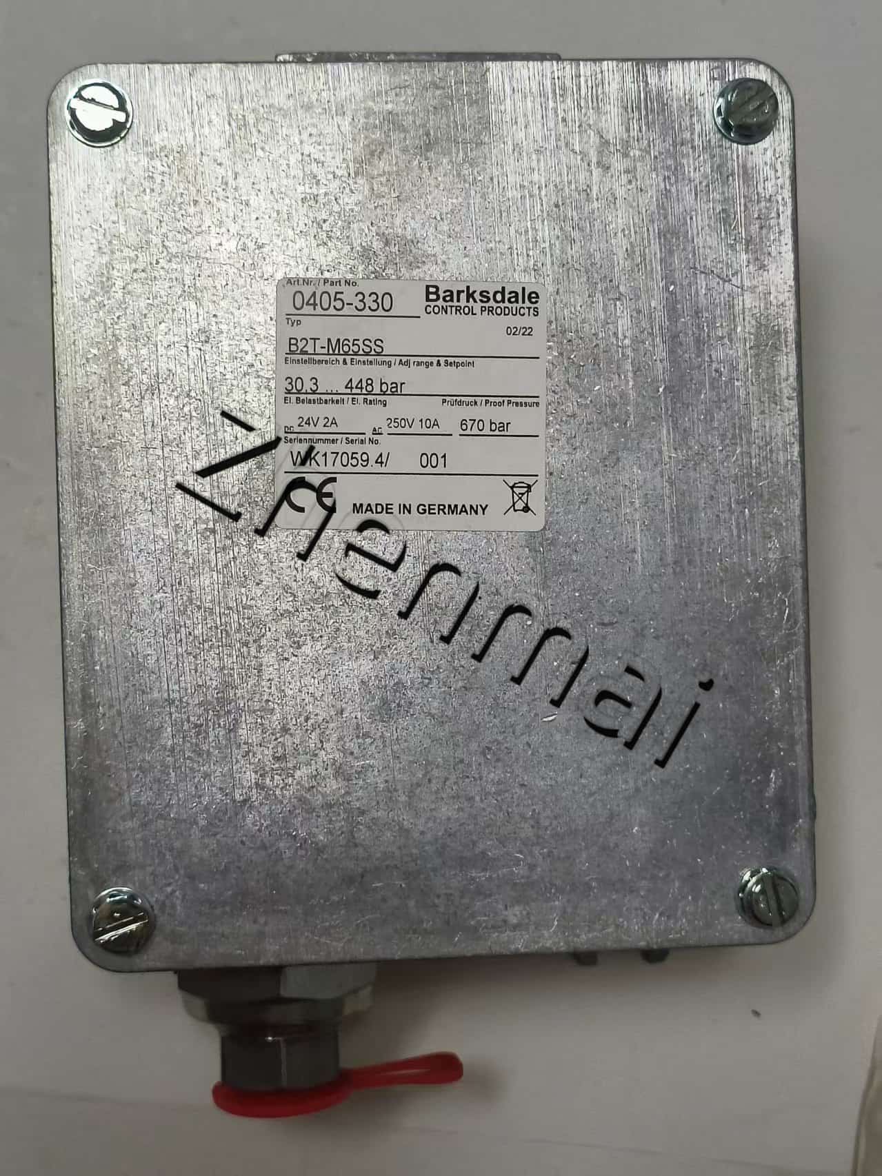 Splinterny original Barksdale 0405-330 B2T-M65SS Tryksensor Niveauafbryder Flowkontakt Trykafbryder Hurtig levering