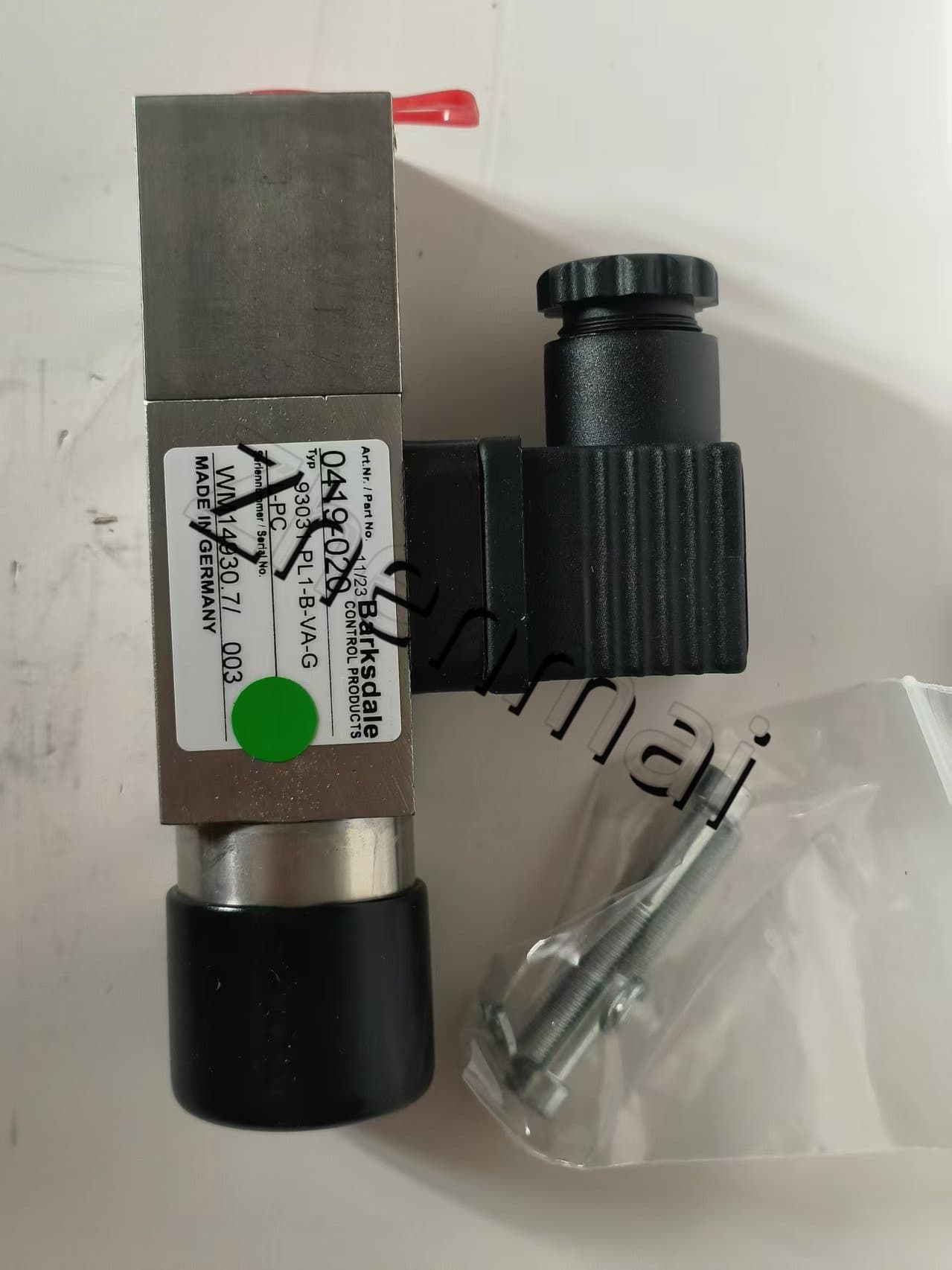 Splinterny Original Barksdale 0419-020 93031-PL1-B-VA-GL-PC Tryksensor Niveaukontakt Flowkontakt Trykafbryder Hurtig levering