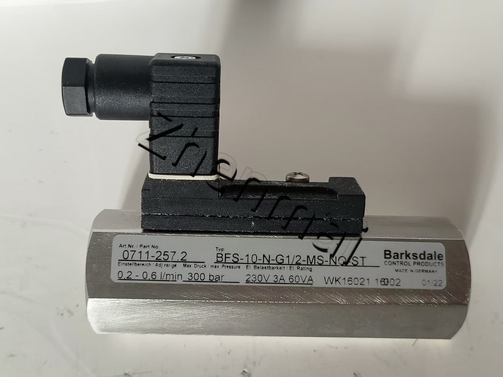 Splinterny original Barksdale 0711-257.2 Tryksensor Niveauafbryder Flowkontakt Trykafbryder Hurtig levering