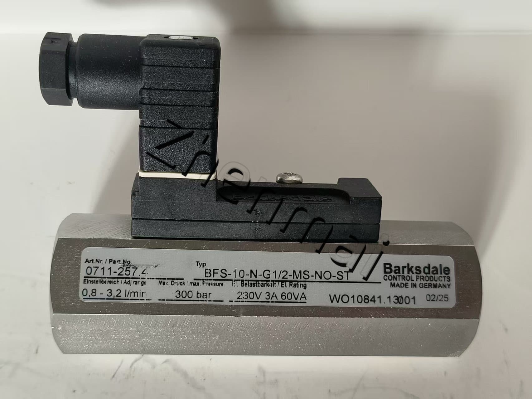 Splinterny original Barksdale 0711-257.4 Tryksensor Niveauafbryder Flowkontakt Trykafbryder Hurtig levering