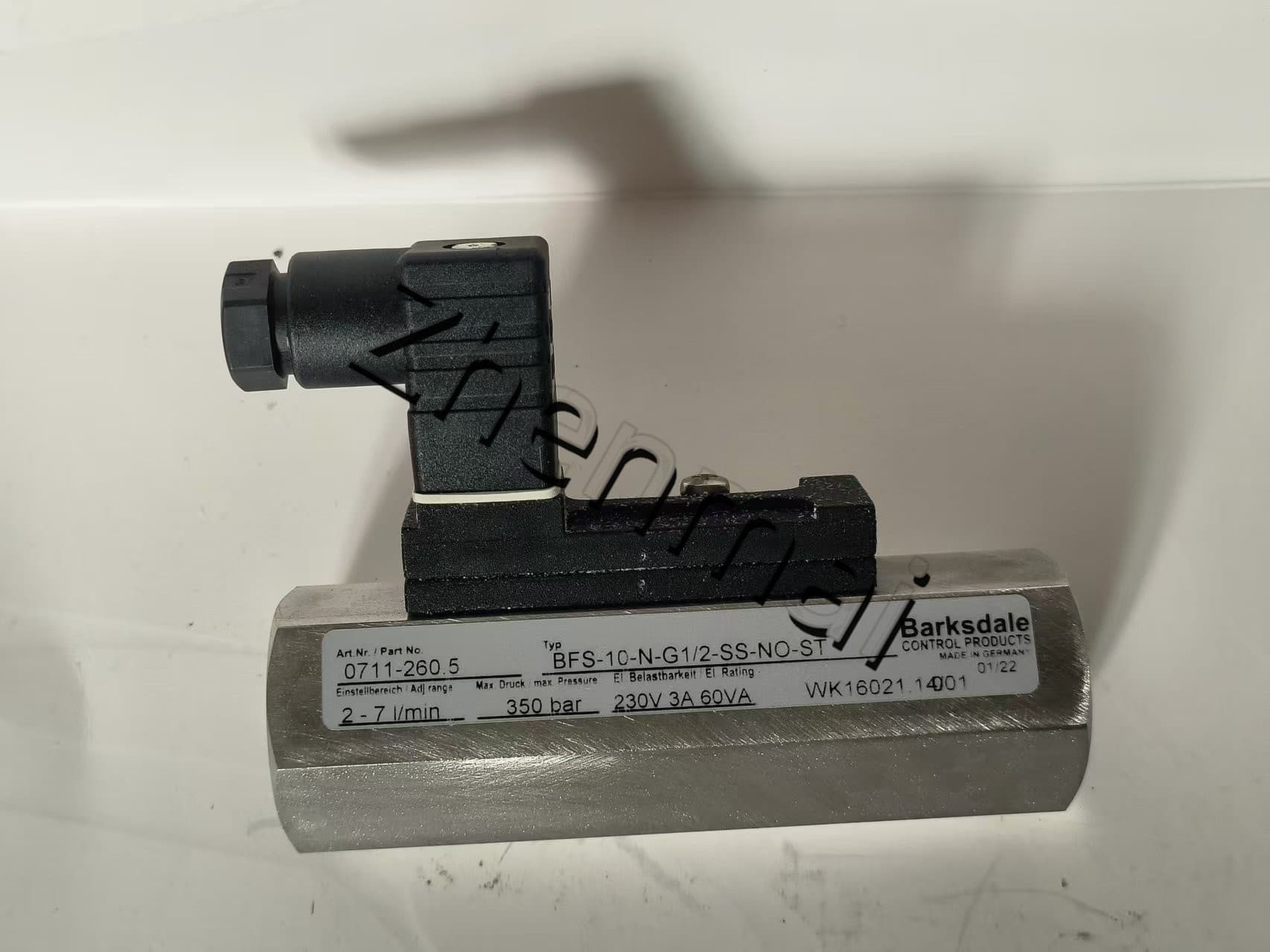 Splinterny original Barksdale 0711-260.5 Tryksensor Niveauafbryder Flowkontakt Trykafbryder Hurtig levering