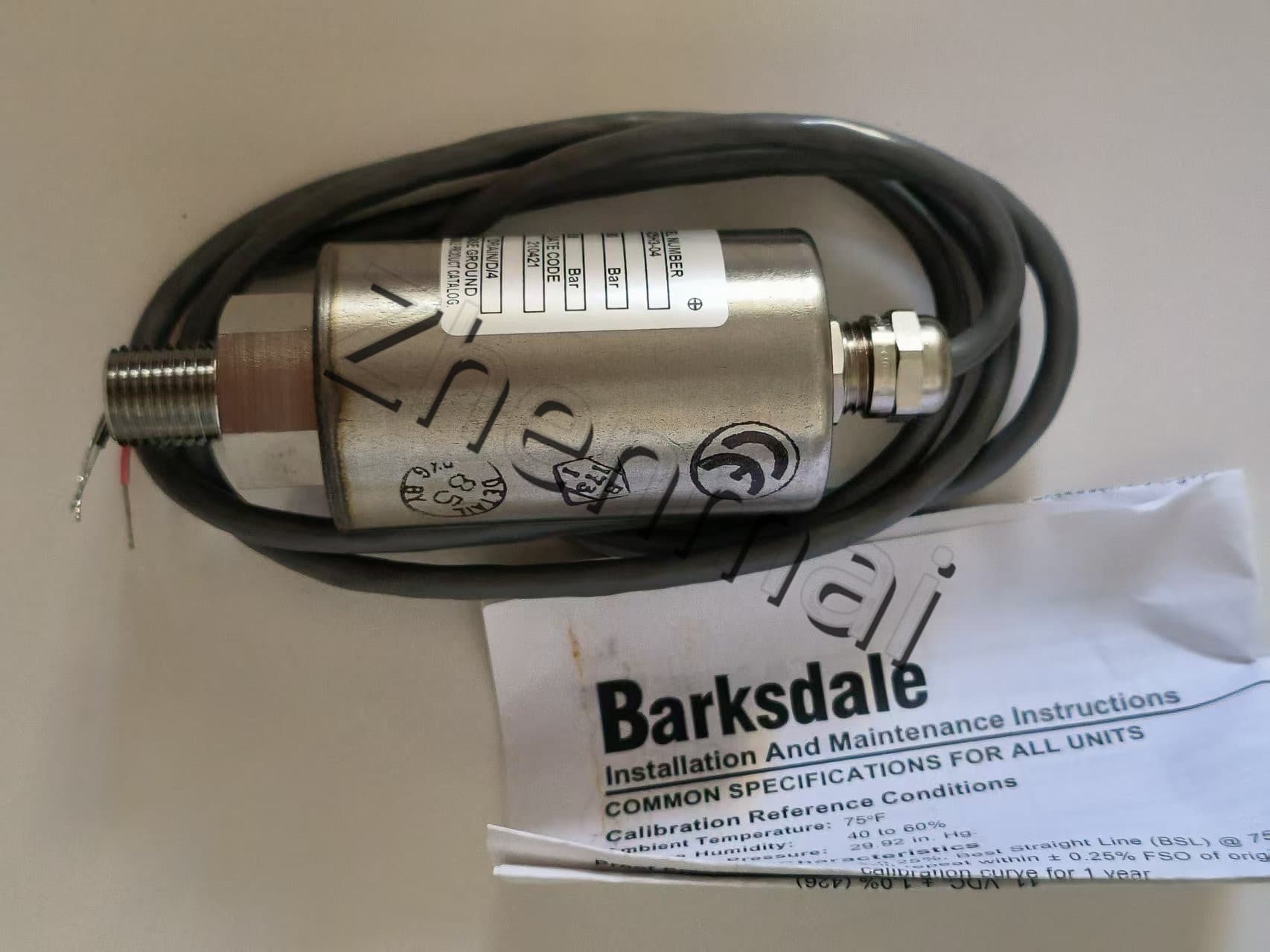 Splinterny original Barksdale 425H3-04 Tryksensor Niveauafbryder Flowkontakt Trykafbryder Hurtig levering