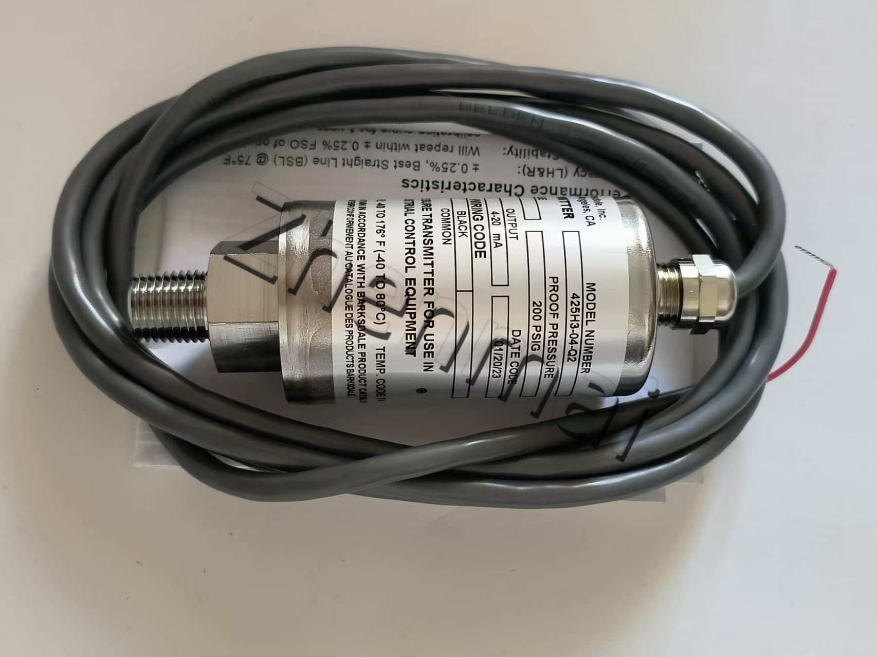 Splinterny original Barksdale 425H3-04-Q2 Tryksensor Niveaukontakt Flowkontakt Trykkontakt Hurtig levering