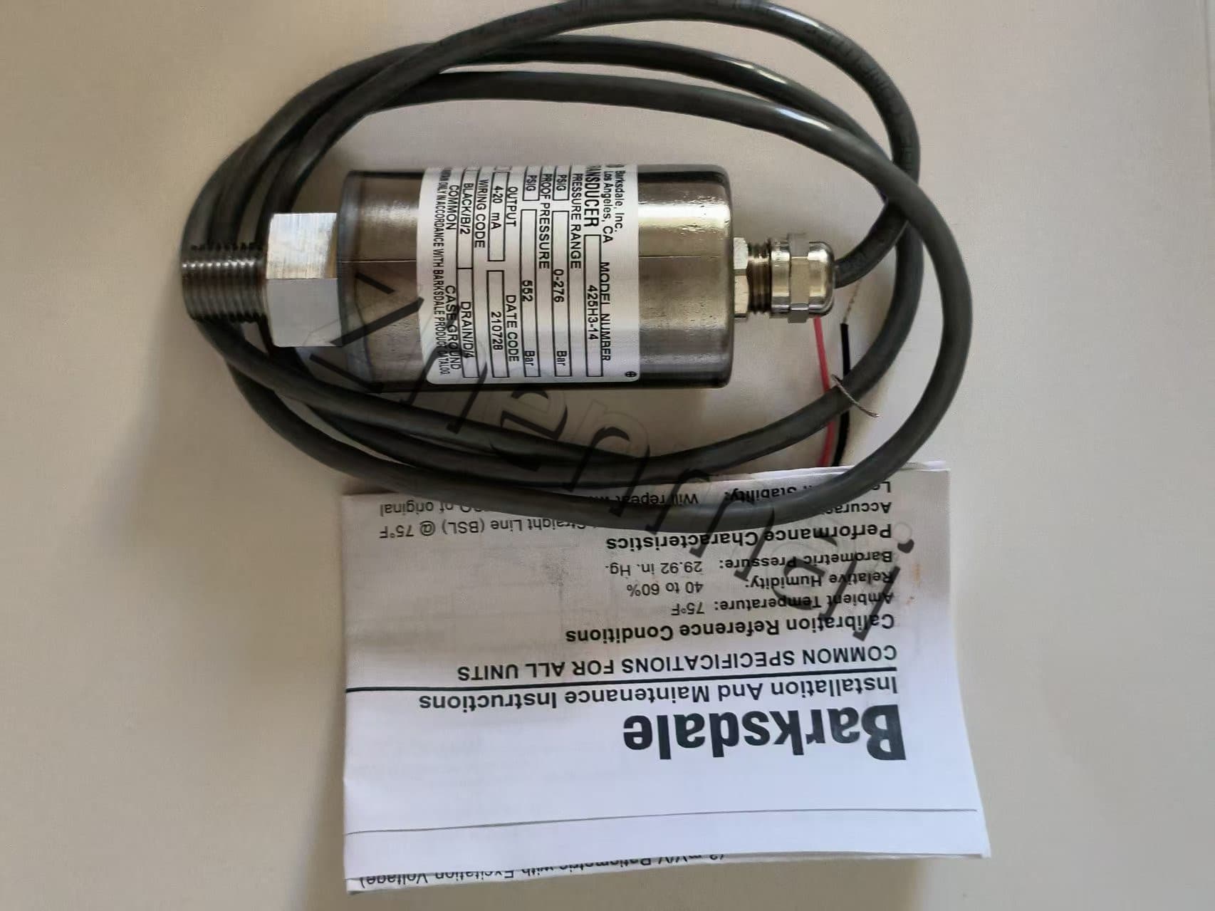 Splinterny original Barksdale 425H3-14 Tryksensor Niveauafbryder Flowkontakt Trykafbryder Hurtig levering