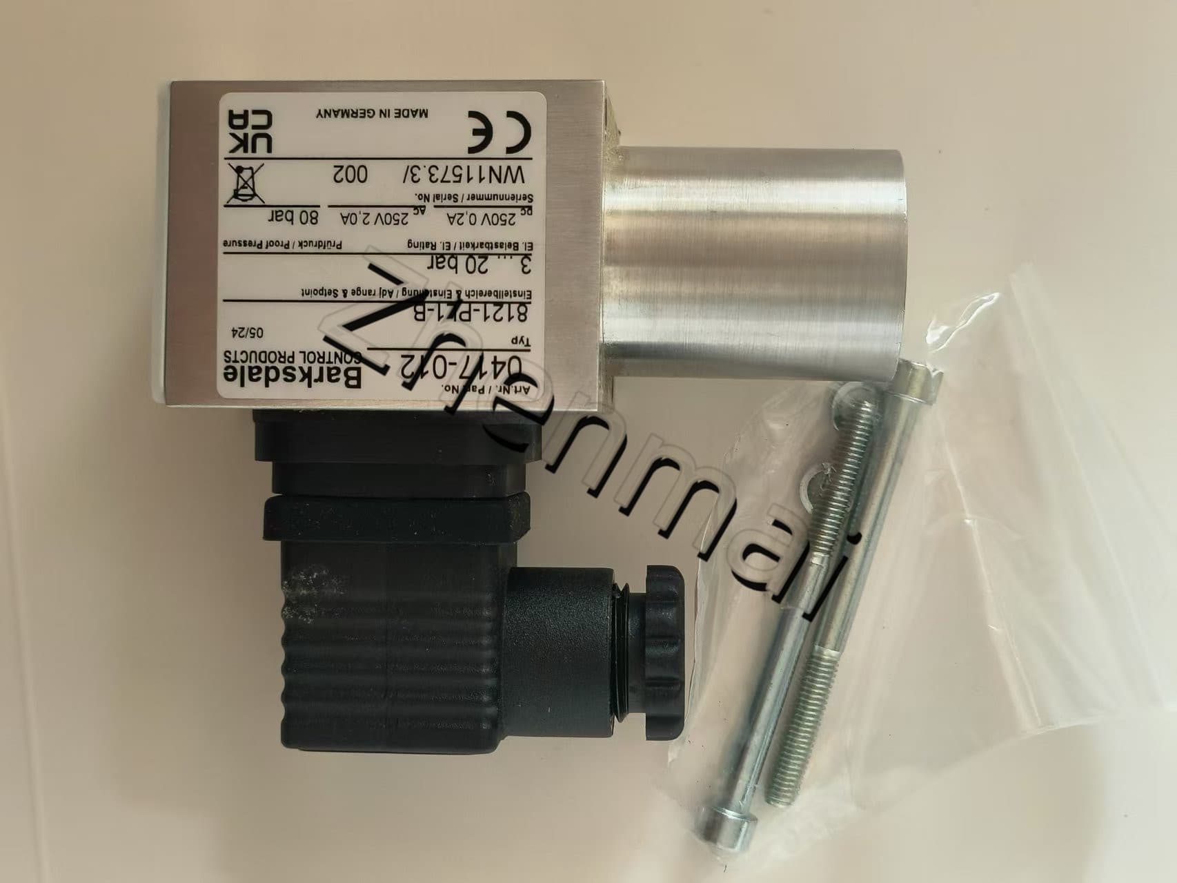 Splinterny original Barksdale 8111-PL1-B-GL 0417-397 Tryksensor Niveauafbryder Flowkontakt Trykafbryder Hurtig levering