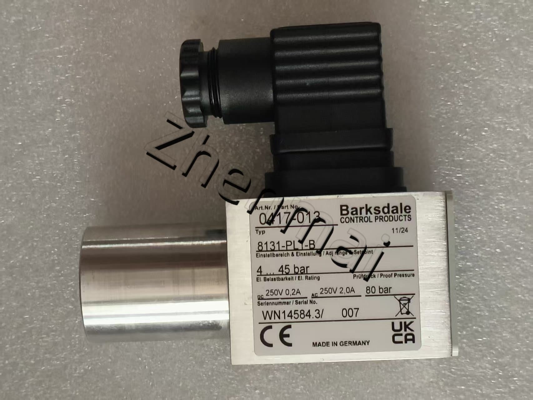 Splinterny original Barksdale 8131-PL1-B 0417-013 Tryksensor Niveauafbryder Flowkontakt Trykafbryder Hurtig levering