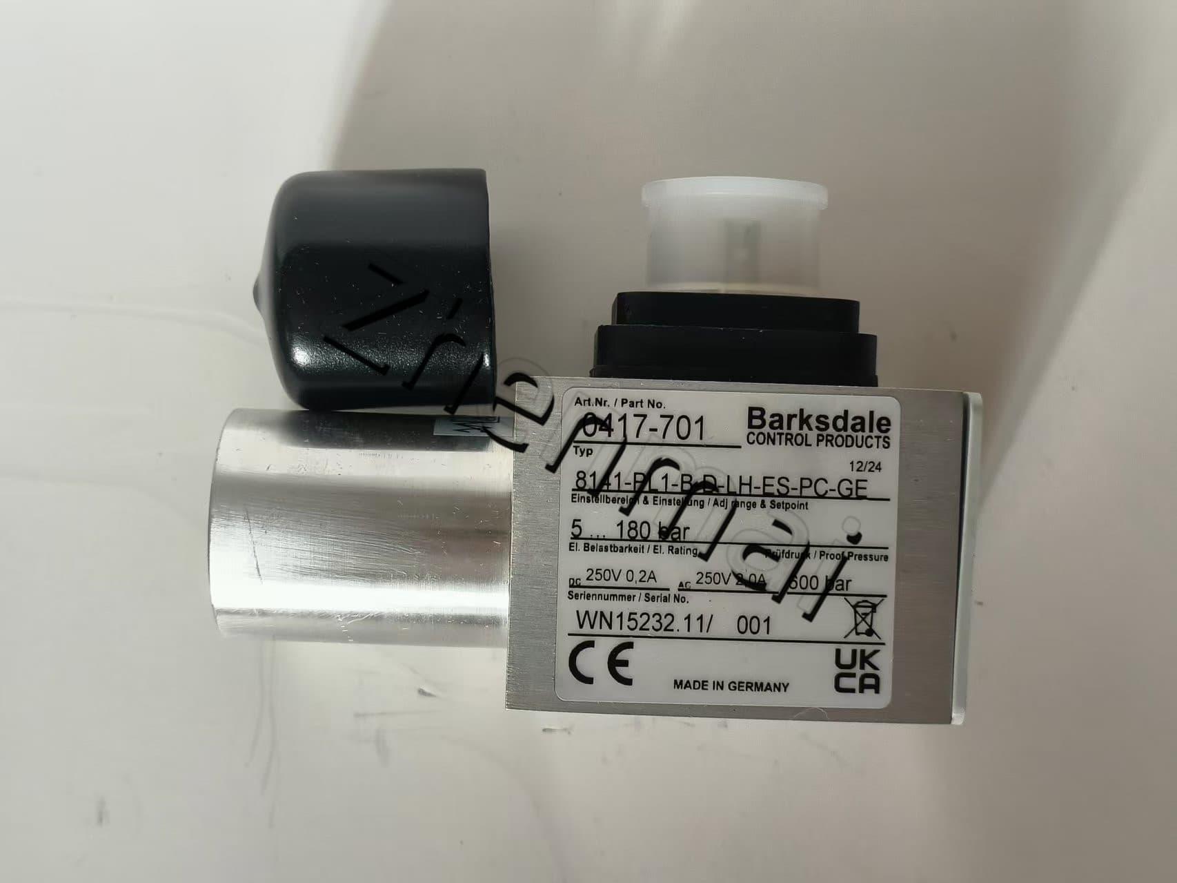 Splinterny Original Barksdale 8141-PL1-B-D-LH-ES-PC-GE354 0417-701 Tryksensor Niveauafbryder Flowkontakt Trykafbryder Hurtig levering