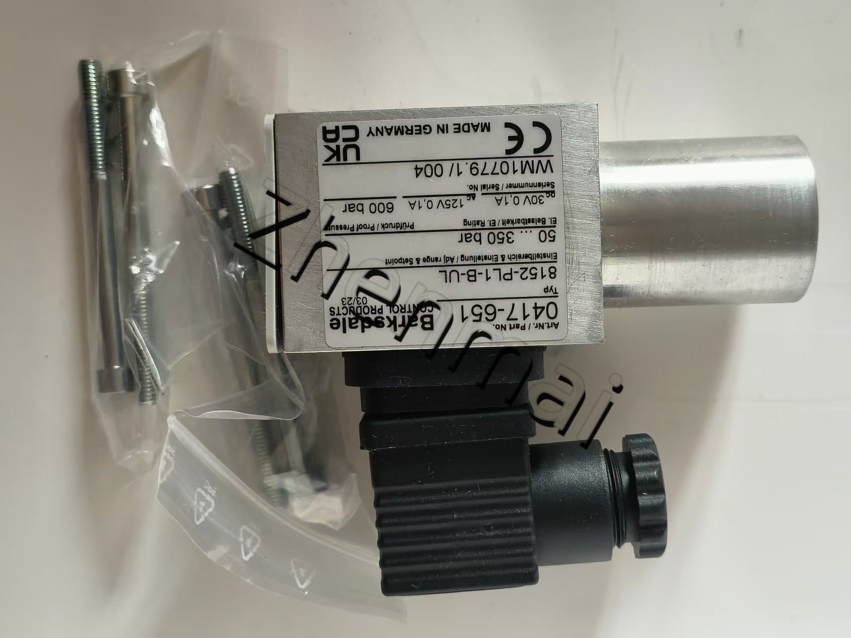 Splinterny original Barksdale 8152-PL1-B-UL 0417-651 Tryksensor Niveauafbryder Flowkontakt Trykafbryder Hurtig levering