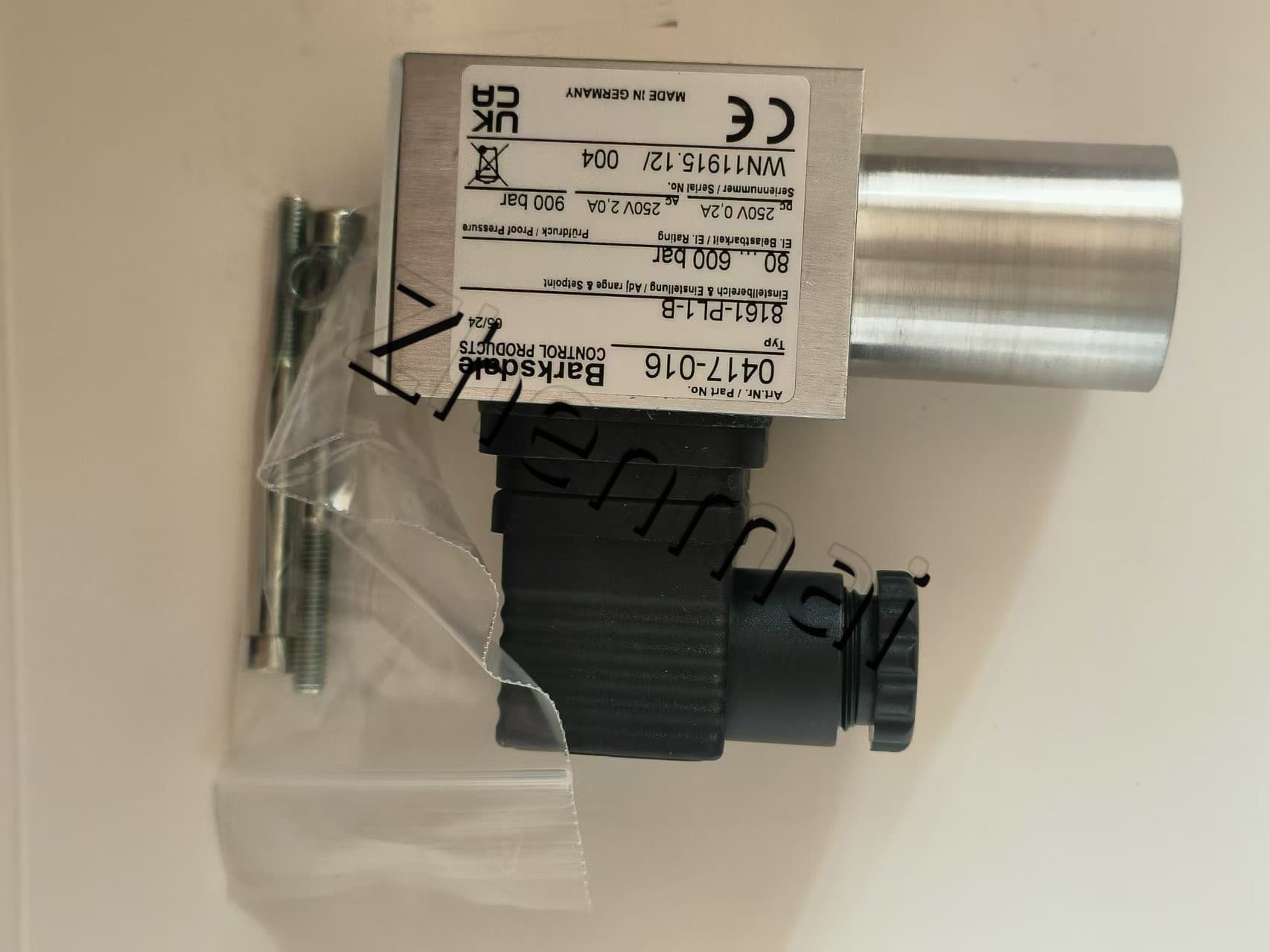 Splinterny original Barksdale 8161-PL1-B 0417-016 Tryksensor Niveauafbryder Flowkontakt Trykafbryder Hurtig levering