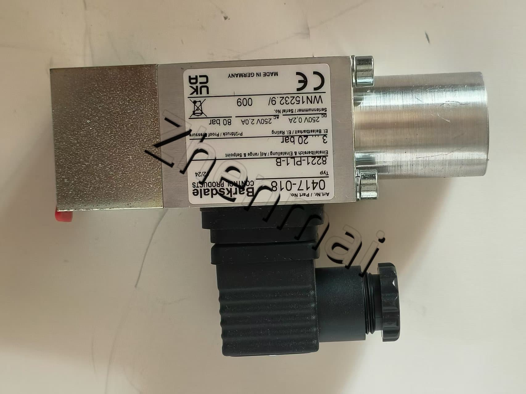 Splinterny original Barksdale 8221-PL1-B 0417-018 Tryksensor Niveauafbryder Flowkontakt Trykafbryder Hurtig levering