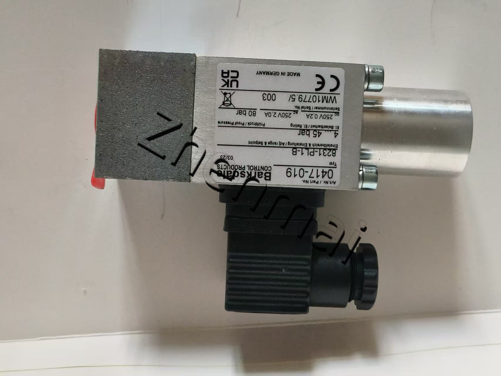 Splinterny original Barksdale 8231-PL1-B 0417-019 Tryksensor Niveaukontakt Flowkontakt Trykafbryder Hurtig levering