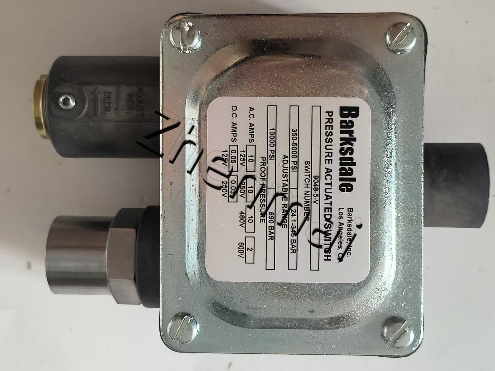 Splinterny original Barksdale 9048-5-V Tryksensor Niveauafbryder Flowkontakt Trykafbryder Hurtig levering