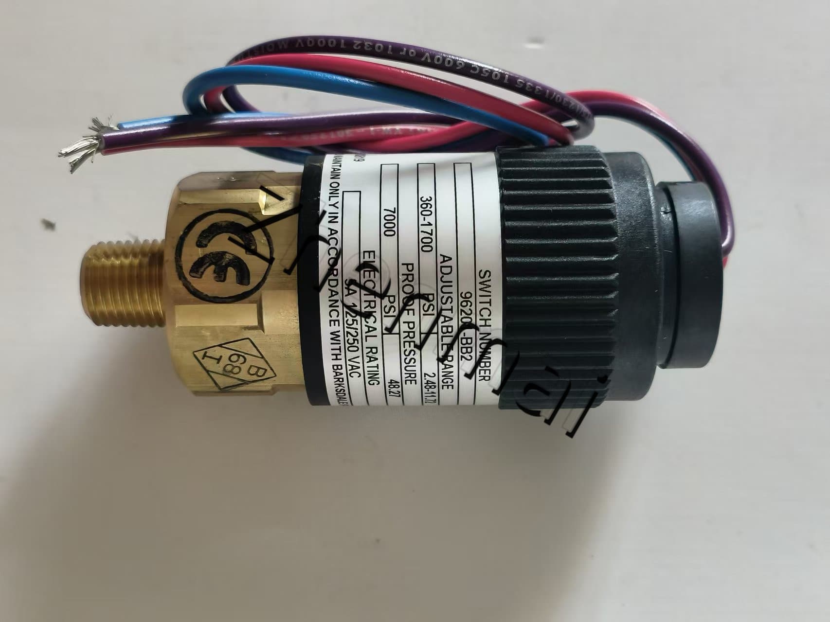 Splinterny original Barksdale 96201-BB2 Tryksensor Niveauafbryder Flowkontakt Trykafbryder Hurtig levering