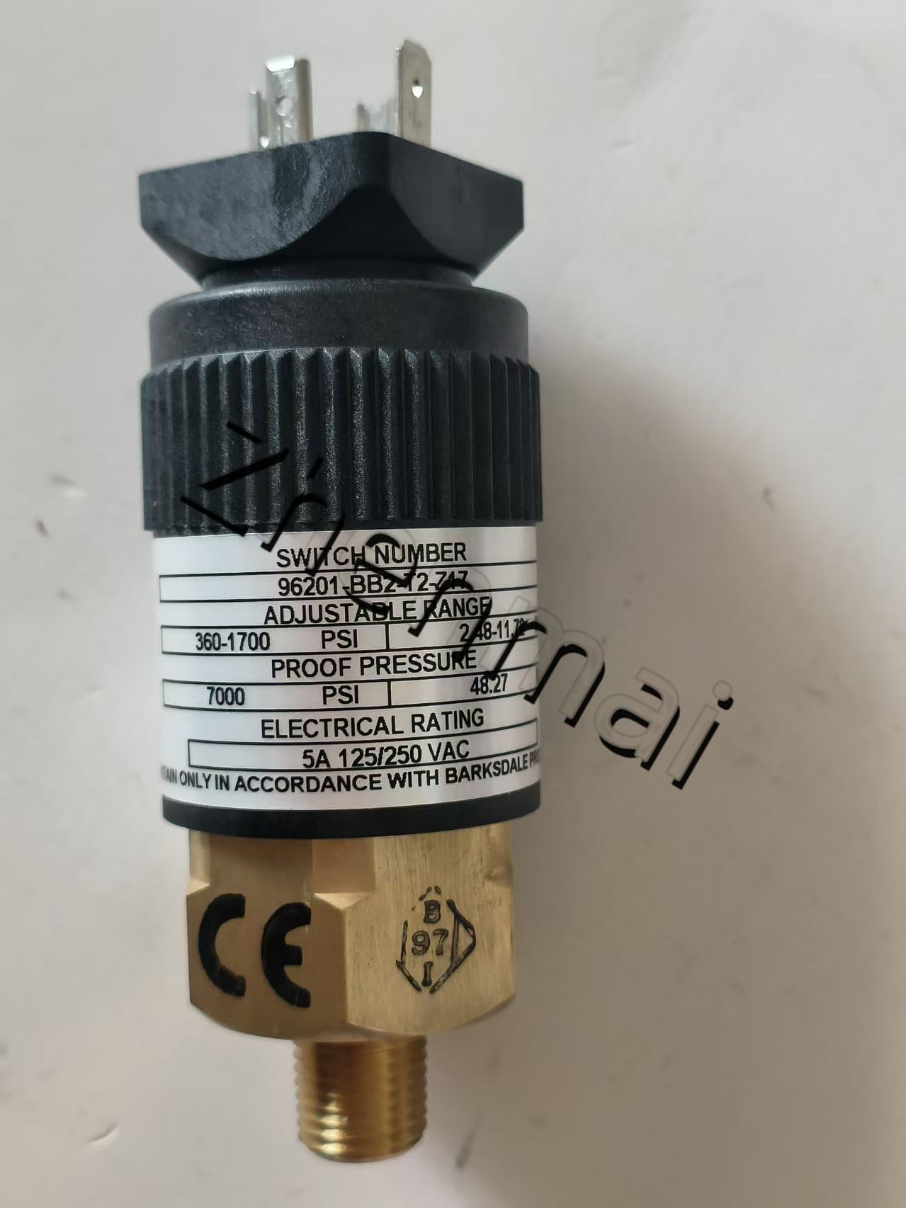 Splinterny original Barksdale 96201-BB2-T2-Z17 Tryksensor Niveauafbryder Flowkontakt Trykafbryder Hurtig levering