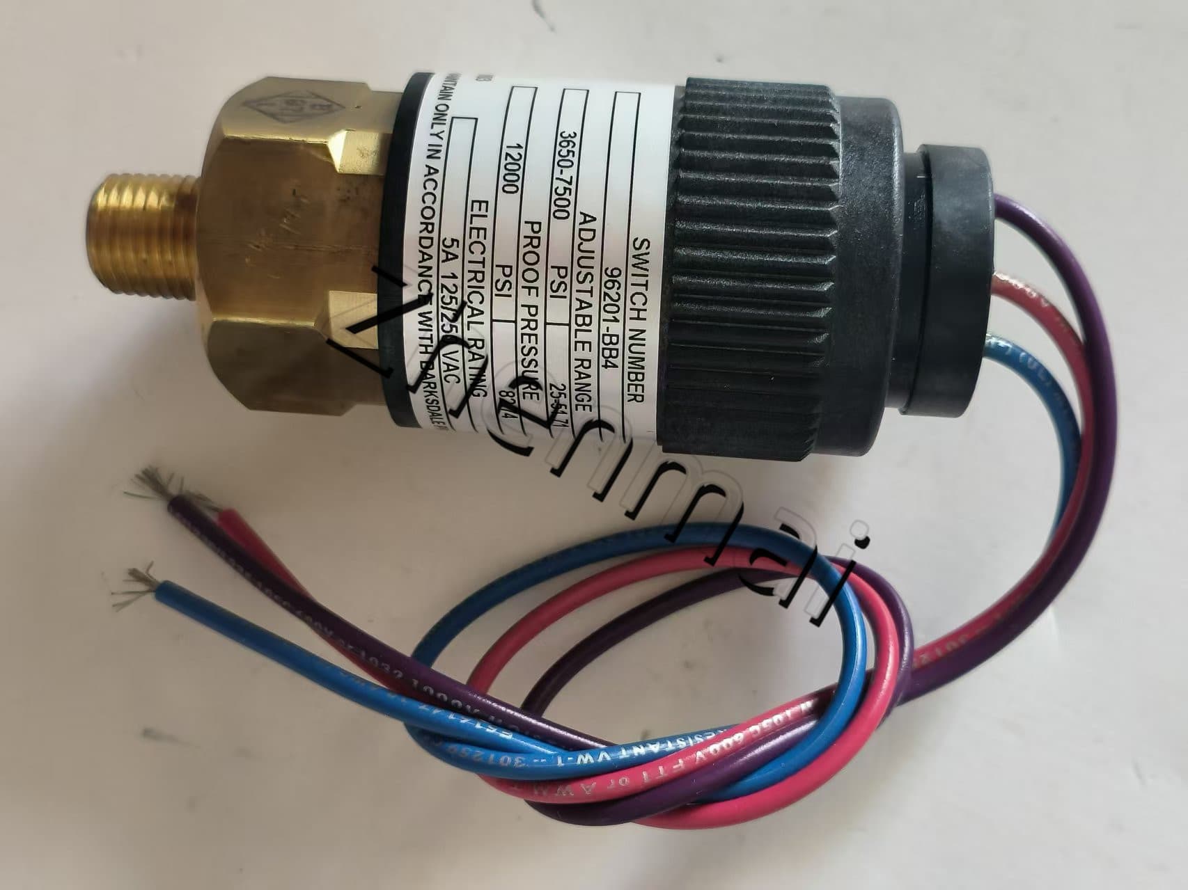 Splinterny original Barksdale 96201-BB4 Tryksensor Niveaukontakt Flowkontakt Trykkontakt Hurtig levering
