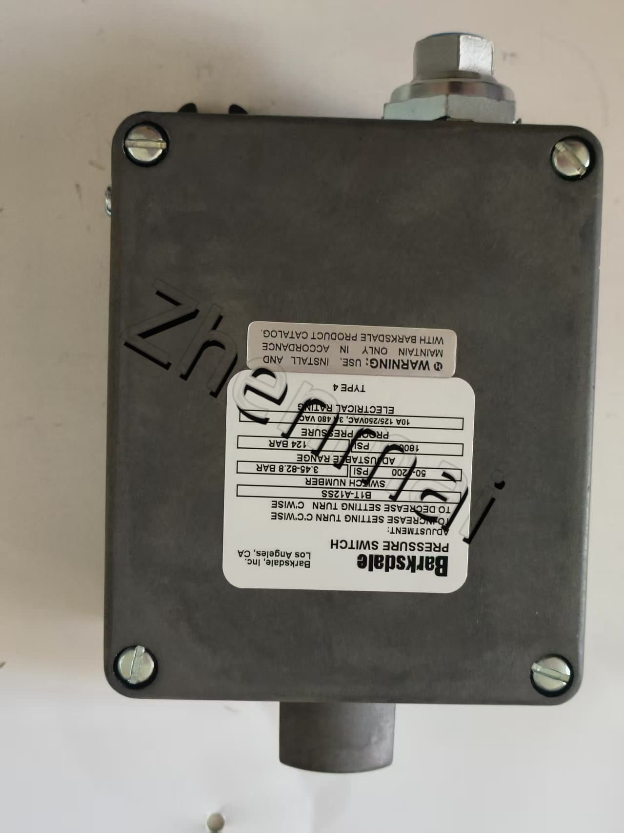 Splinterny original Barksdale B1T-A12SS Tryksensor Niveauafbryder Flowkontakt Trykafbryder Hurtig levering