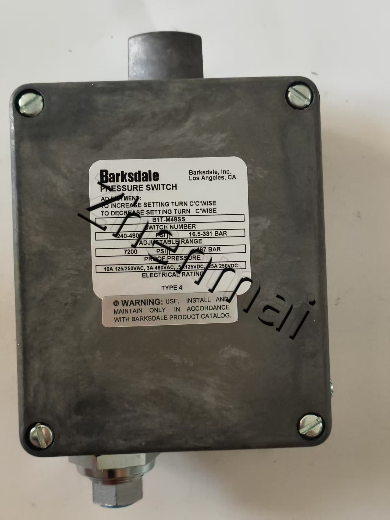 Splinterny original Barksdale B1T-M48SS Tryksensor Niveauafbryder Flowkontakt Trykafbryder Hurtig levering