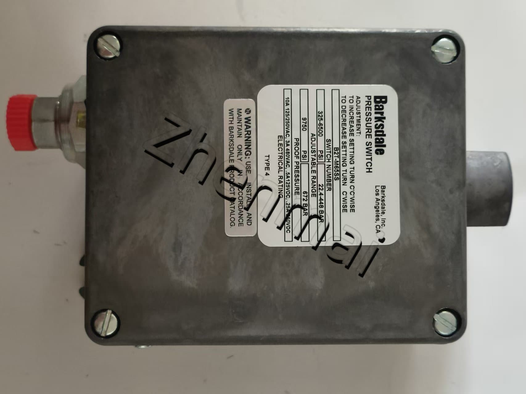 Splinterny original Barksdale B2T-M65SS Tryksensor Niveauafbryder Flowkontakt Trykafbryder Hurtig levering