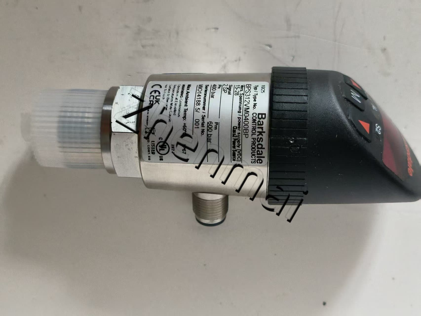 Splinterny original Barksdale BPS312VM0400BP Tryksensor Niveauafbryder Flowkontakt Trykafbryder Hurtig levering