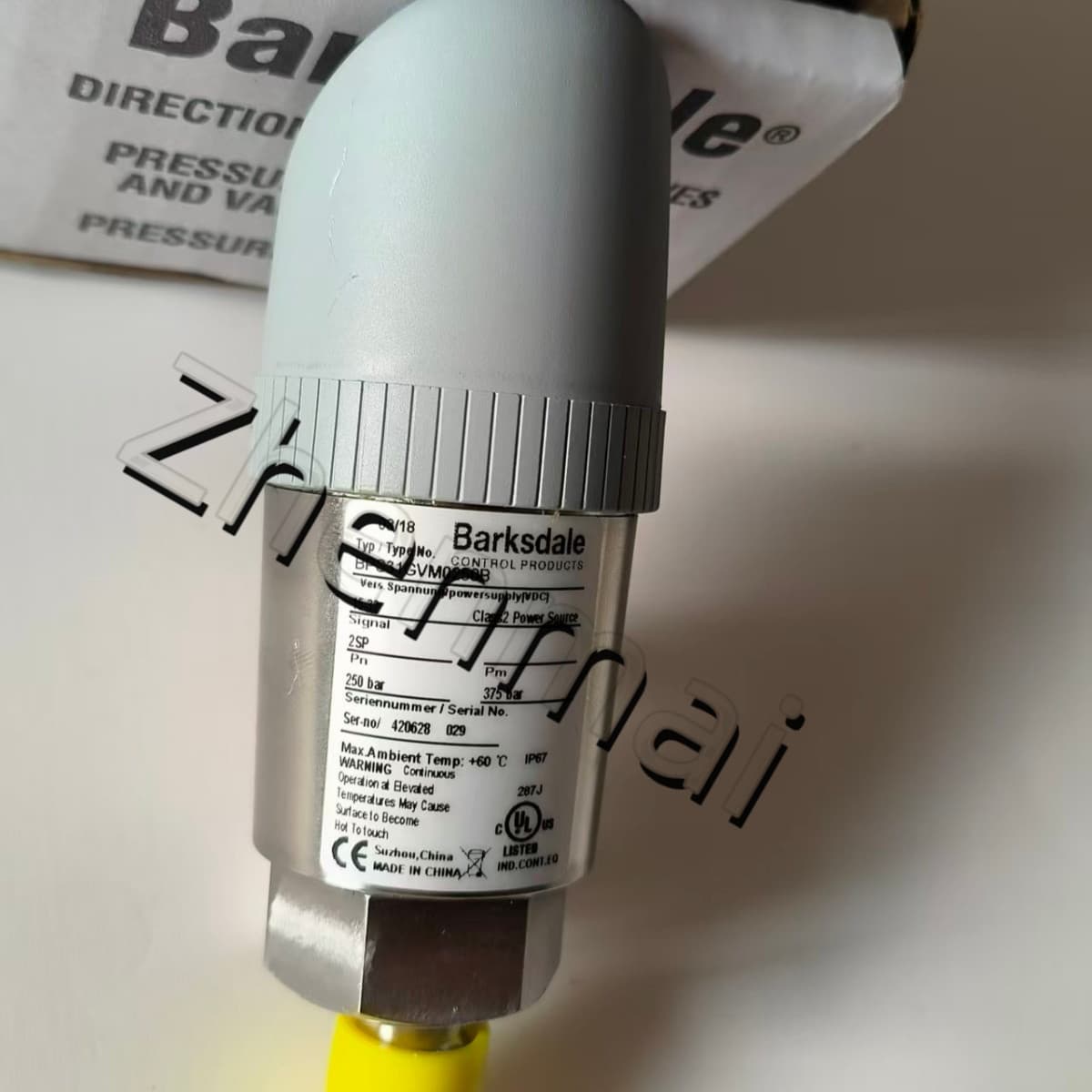Splinterny original Barksdale BPS31GVM0250B Tryksensor Niveauafbryder Flowkontakt Trykafbryder Hurtig levering