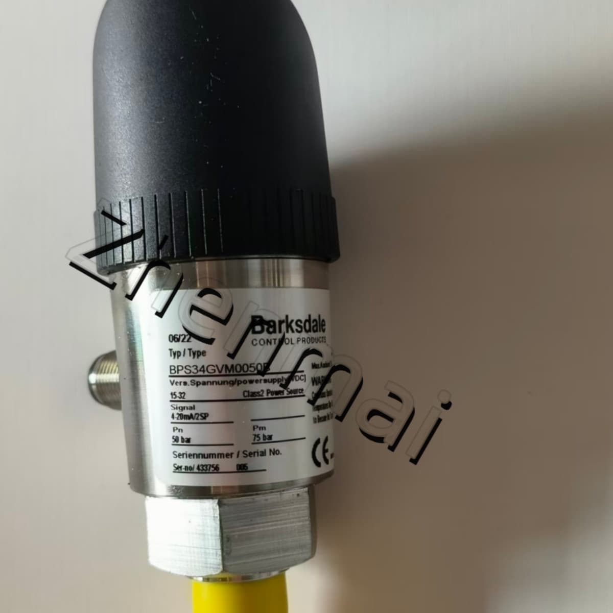 Splinterny original Barksdale BPS34GVM0050B Tryksensor Niveauafbryder Flowkontakt Trykafbryder Hurtig levering