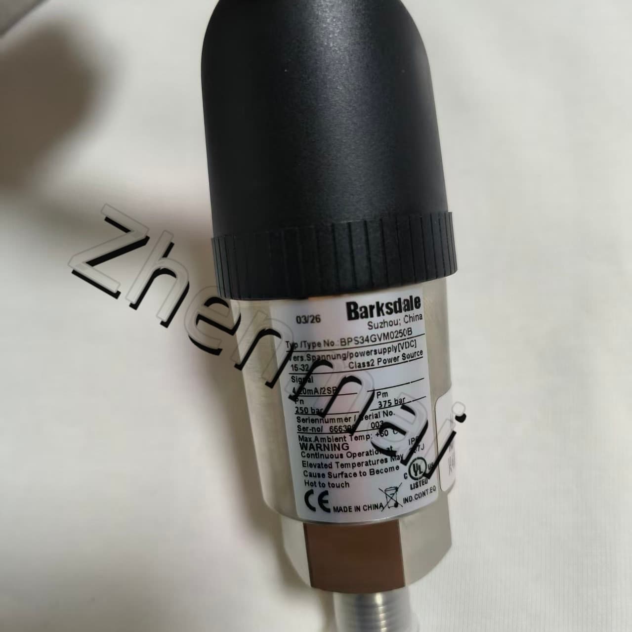 Splinterny original Barksdale BPS34GVM0250B Tryksensor Niveauafbryder Flowkontakt Trykafbryder Hurtig levering