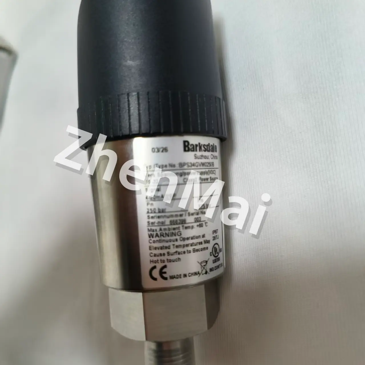Splinterny original Barksdale BPS34GVM0400B Tryksensor Niveauafbryder Flowkontakt Trykafbryder Hurtig levering