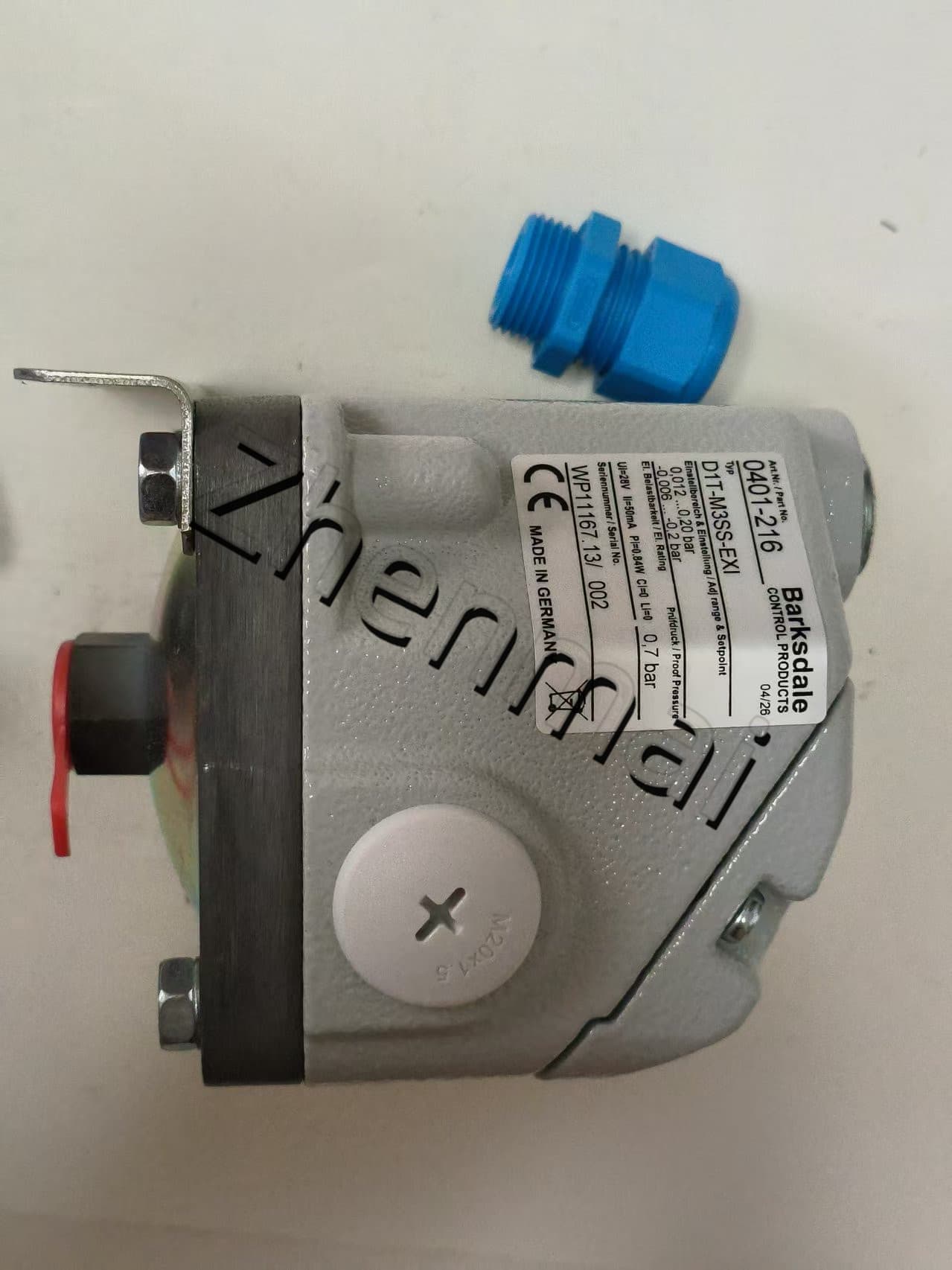 Splinterny original Barksdale D1T-M3SS-EXI 0401-216 Tryksensor Niveauafbryder Flowkontakt Trykafbryder Hurtig levering