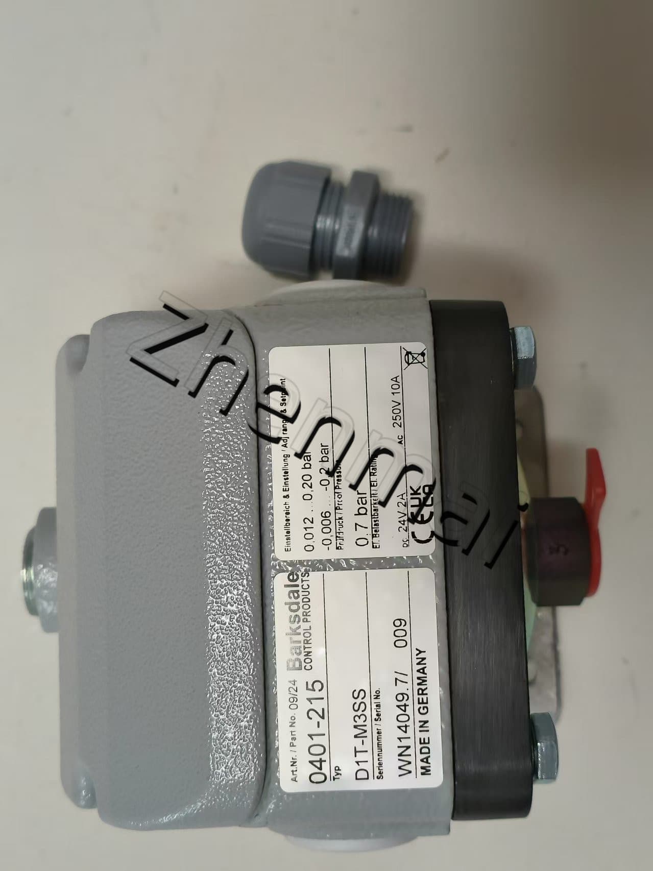 Splinterny original Barksdale DD1T-M3SS 0401-215 Tryksensor Niveauafbryder Flowkontakt Trykafbryder Hurtig levering