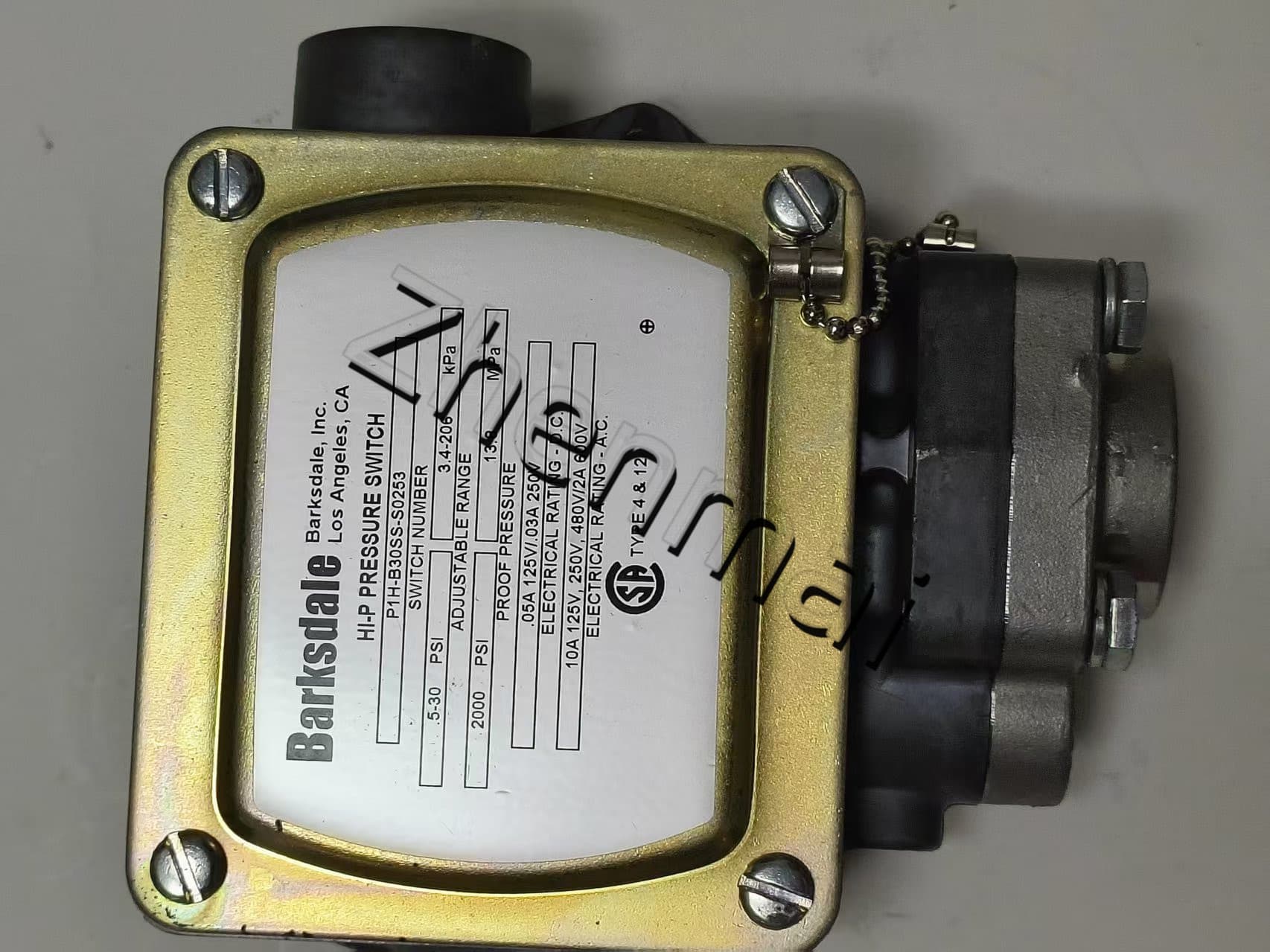 Splinterny original Barksdale P1H-B30SS-S0253 Tryksensor Niveaukontakt Flowkontakt Trykkontakt Hurtig levering