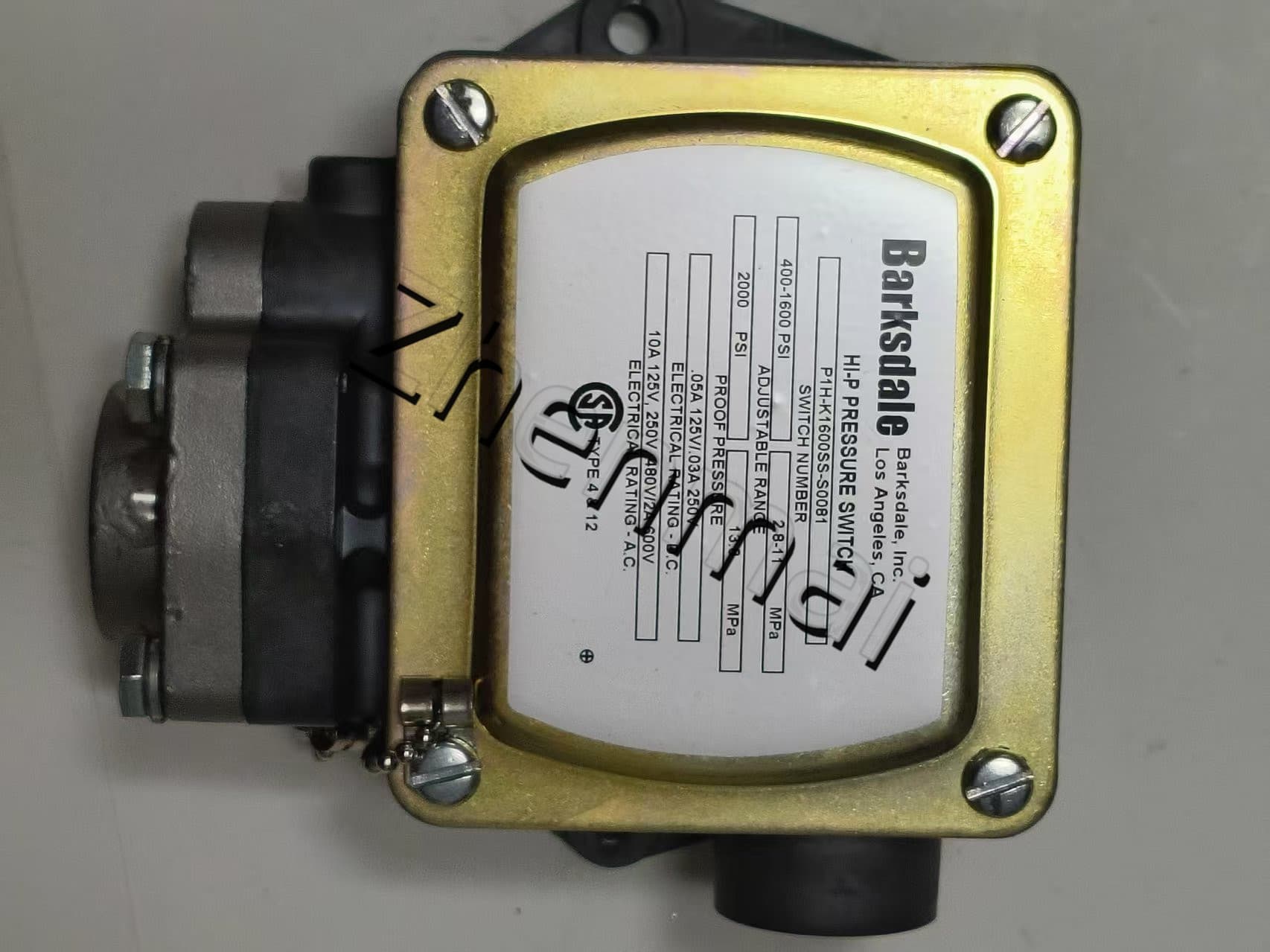 Splinterny original Barksdale P1H-K1600SS-S0081 Tryksensor Niveauafbryder Flowkontakt Trykafbryder Hurtig levering