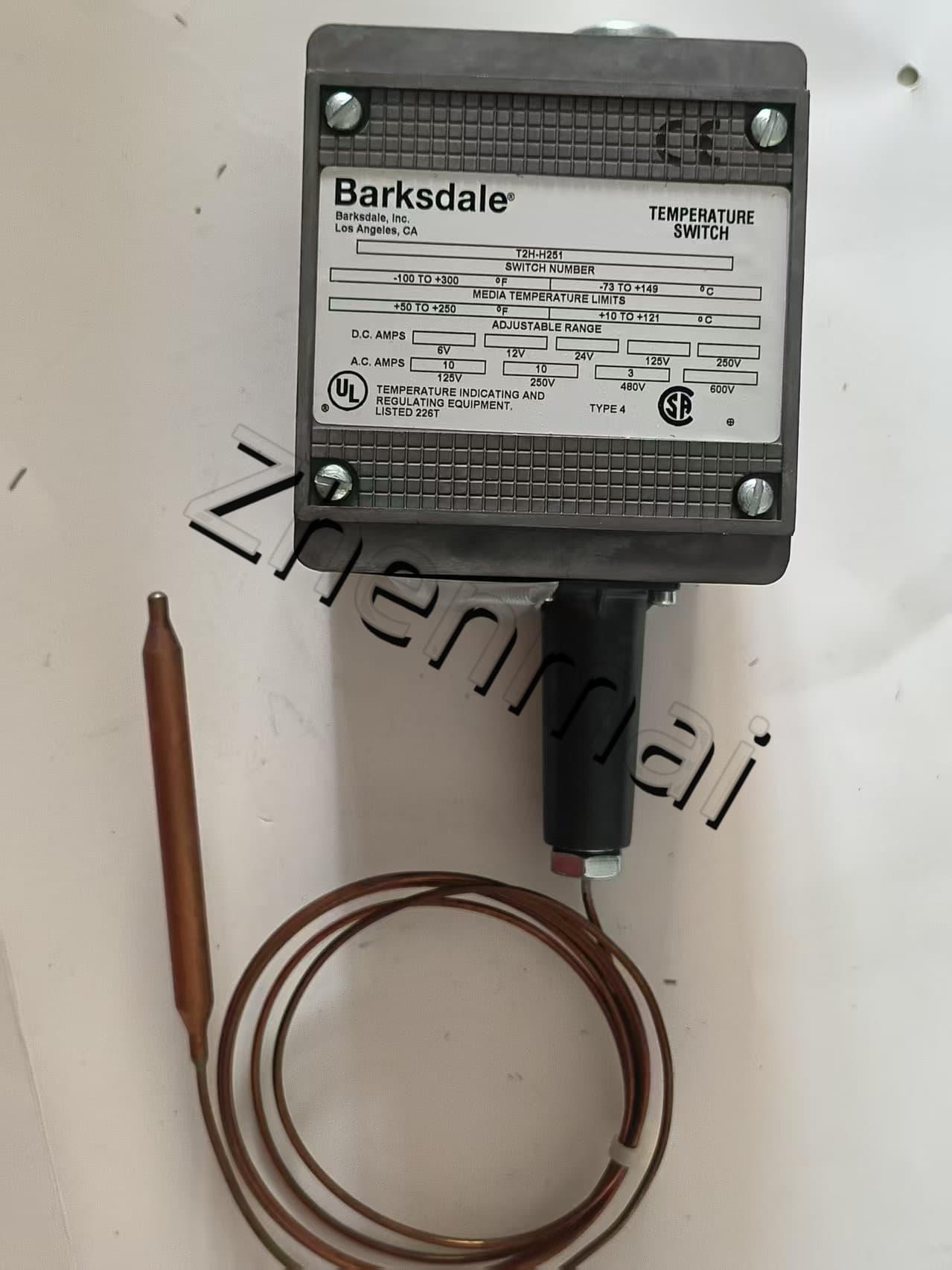 Splinterny original Barksdale T2H-H251 Tryksensor Niveauafbryder Flowkontakt Trykafbryder Hurtig levering