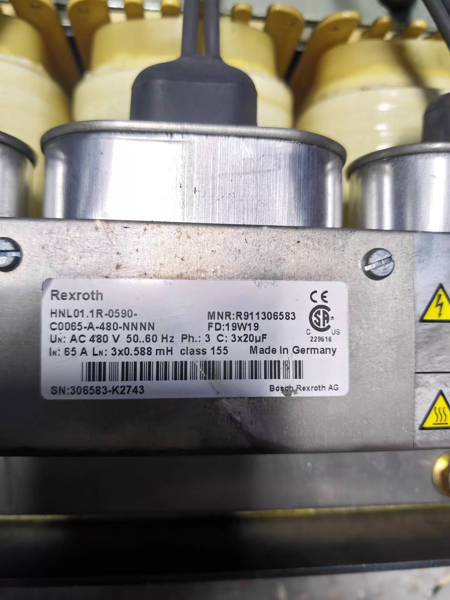 Splinterny original Bosch Rexroth servomotor HNL01.1R-0590-C0065-A-480-NNNN servomotor Hurtig levering